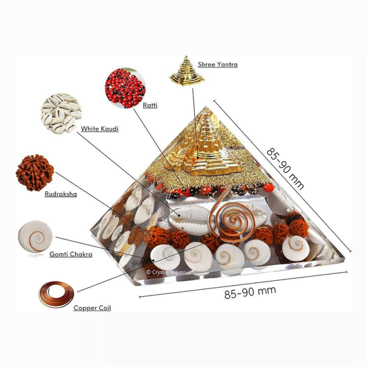 Lakshmi Wealth Pyramid - Money Magnet with Pyrite Power