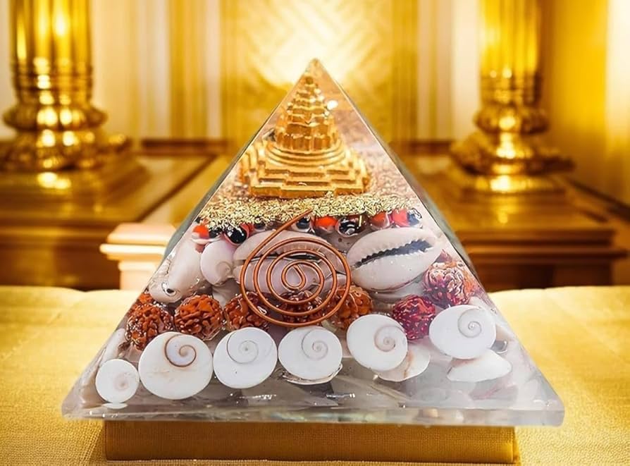 Lakshmi Wealth Pyramid - Money Magnet with Pyrite Power